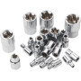 Набор торцевых головок E-Torx (E4–E24), 1/4", 3/8", 1/2", 14 ед. REWOLT T1349