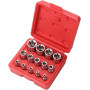 Набор торцевых головок E-Torx (E4–E24), 1/4", 3/8", 1/2", 14 ед. REWOLT T1349