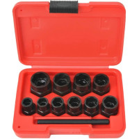 Набор для выкручивания поврежденных болтов и гаек, 10 шт (высокий профиль) Rewolt T1344