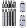 Набор бит с адаптерами 1/2&3/8 TORX, HEX, SPLINE 40ед. REWOLT T1347