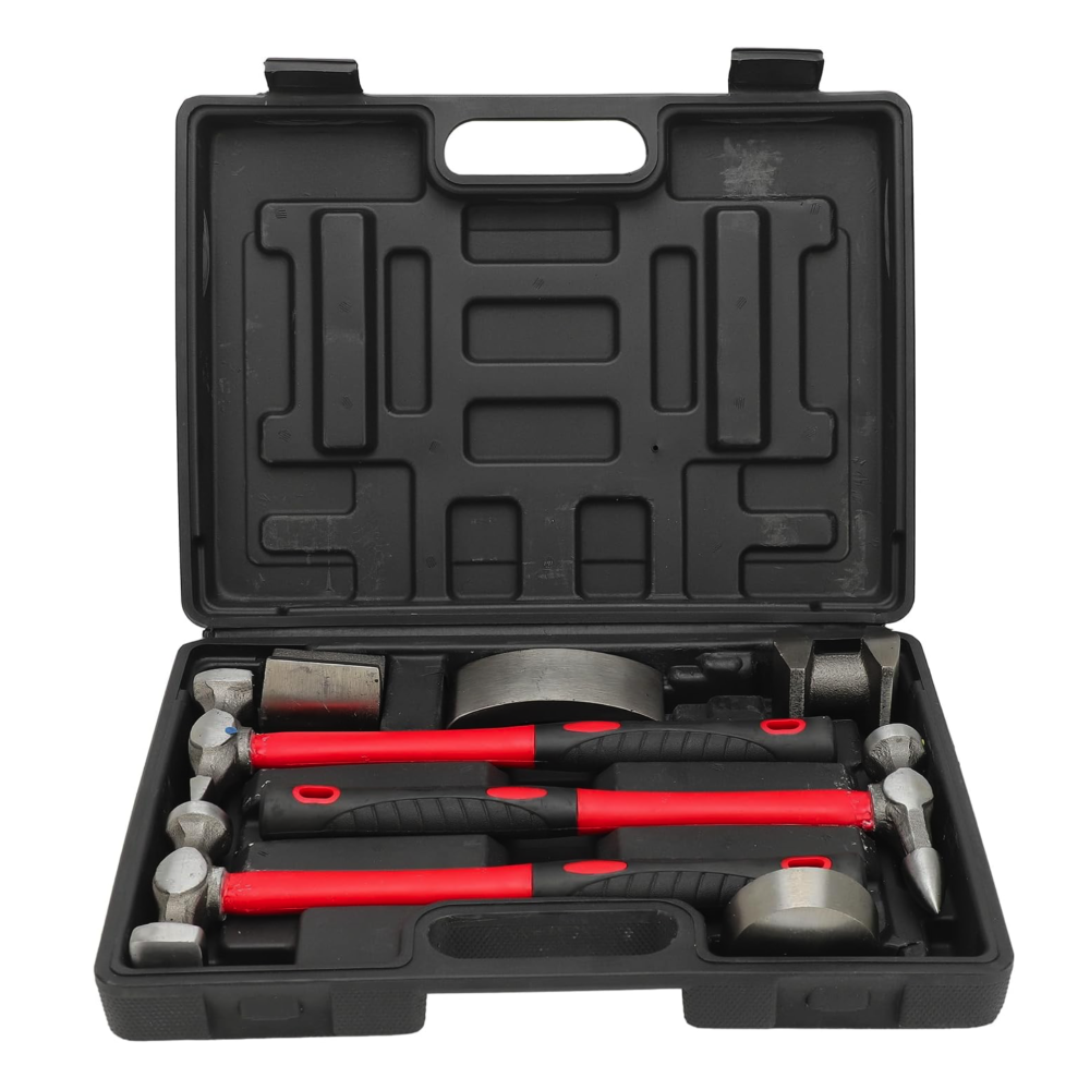 Набор молотков и кувалд для ремонта кузова и вмятин 7 предметов REWOLT T2640