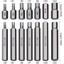 Набор бит с адаптерами 1/2&3/8 TORX, HEX, SPLINE 40ед. REWOLT T1347